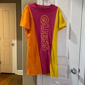 Women’s GUESS mini T shirt dress .